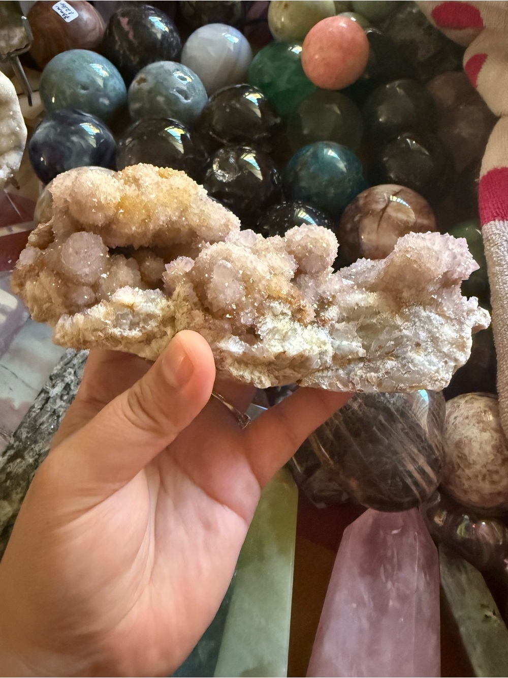 Spirit Quartz w/Stalactite lots of points - Picture 4 of 8